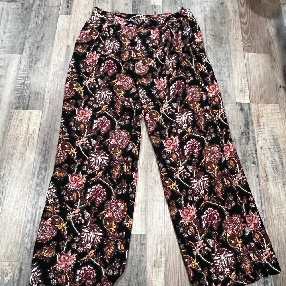 Ulla Johnson Valencia Viola Paisley Slacks Wide Leg Trouser NWT Sz 14